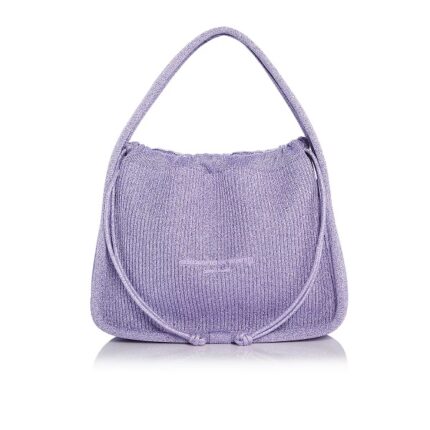 Alexander Wang - Ryan Metallic Knit Drawstring Bag